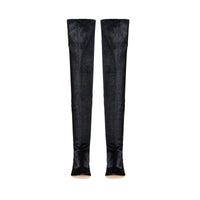 BOTTES EN VELOURS VIRGINIA POUR PIED+VELOURS
