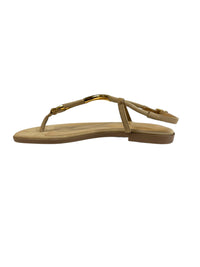 Sandales plates Twist en daim - Mandorla