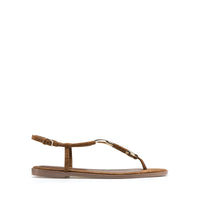 Sandales plates Twist en daim - Baobab