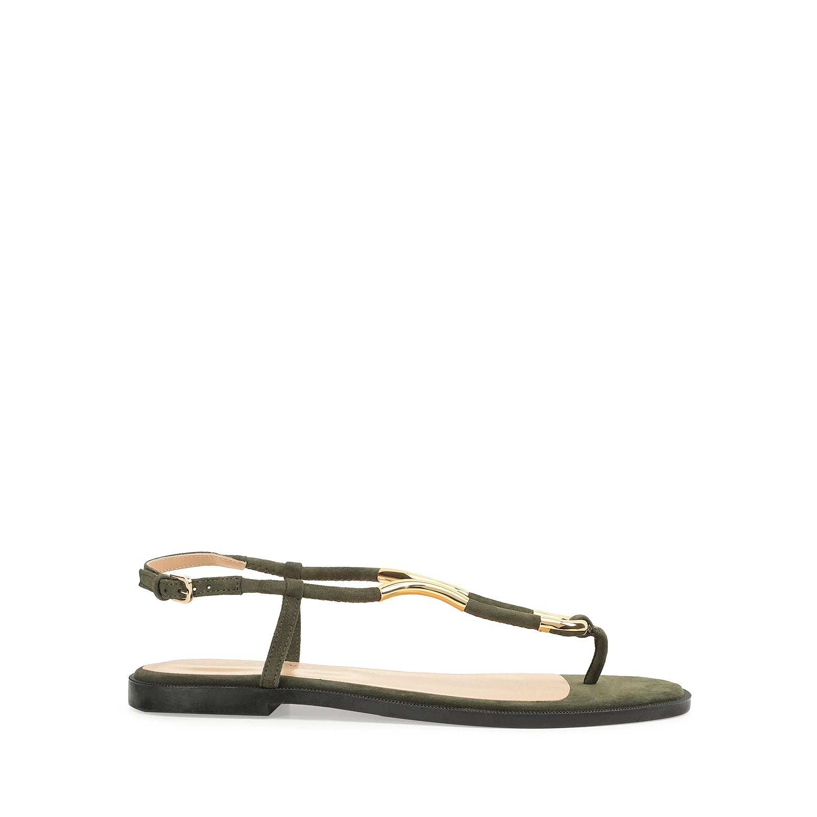 Sandales plates Twist - Dk Green