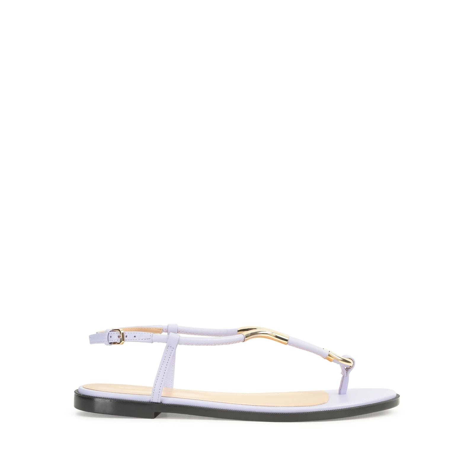 Sandales plates Twist en cuir - Wisteria