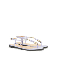 Sandales plates Twist en cuir - Wisteria