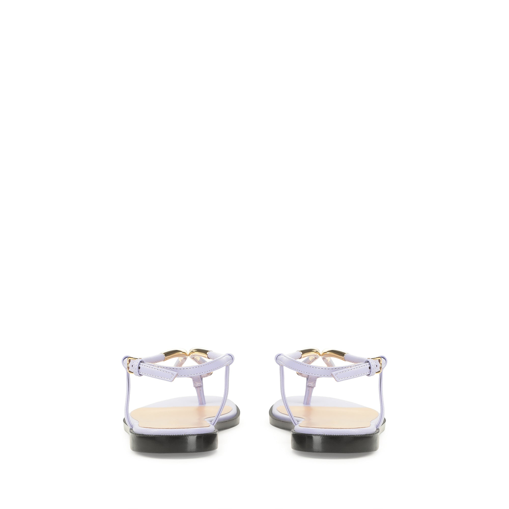 Sandales plates Twist en cuir - Wisteria
