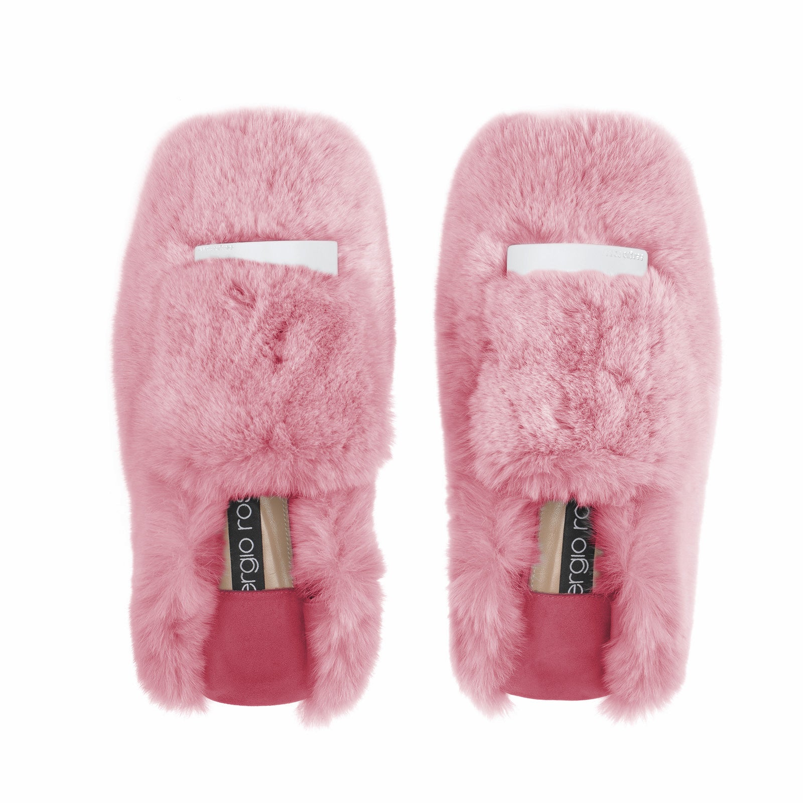 Sr1 fur loafers - Lampone