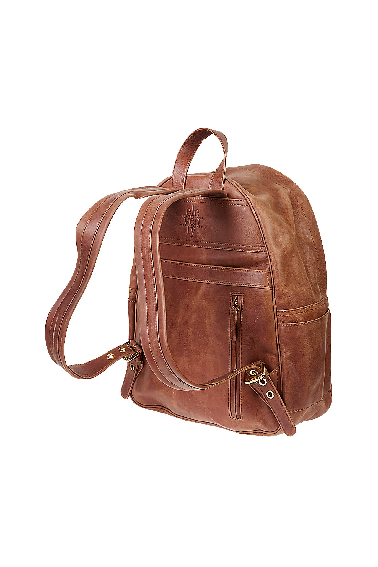 Sac à dos avec poche avant zippée - Camel