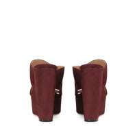 Mules compensées Alma 75 - Blood Red