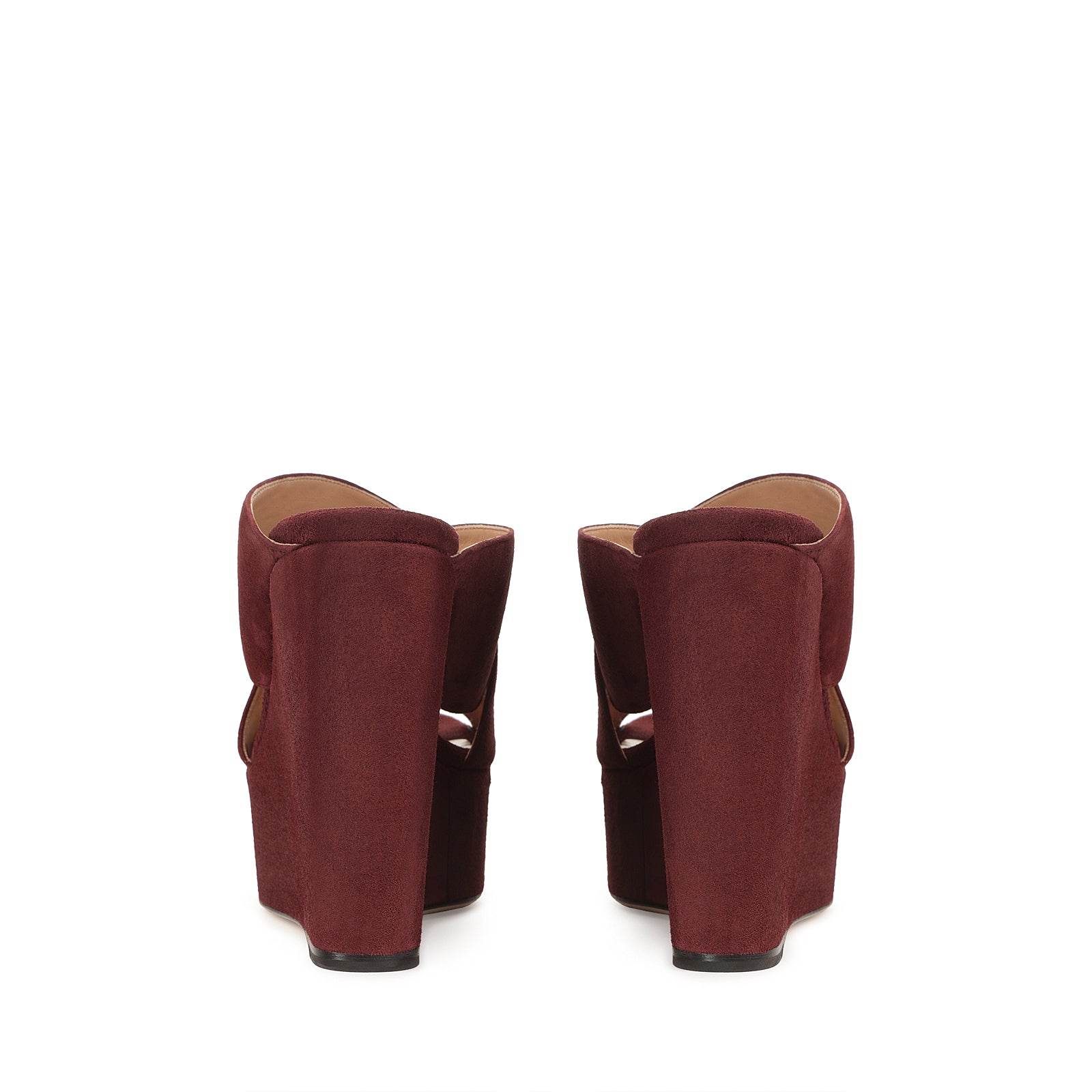 Mules compensées Alma 75 - Blood Red