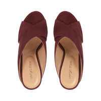 Mules compensées Alma 75 - Blood Red