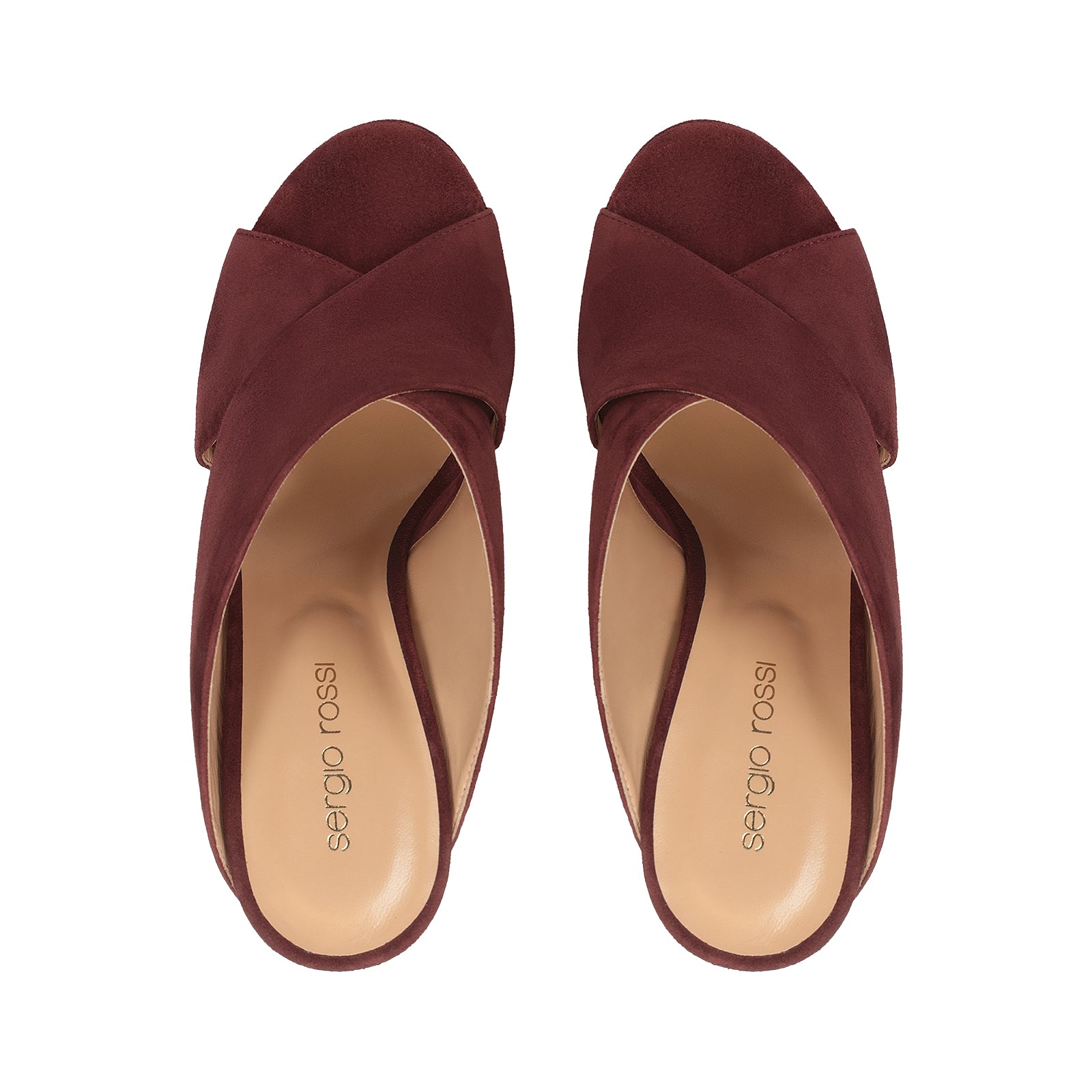 Mules compensées Alma 75 - Blood Red