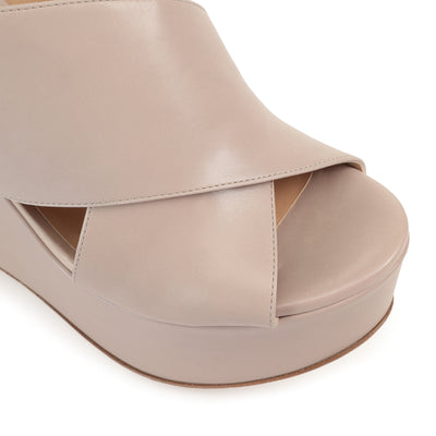 Alma wedge sandals 75 - Desert