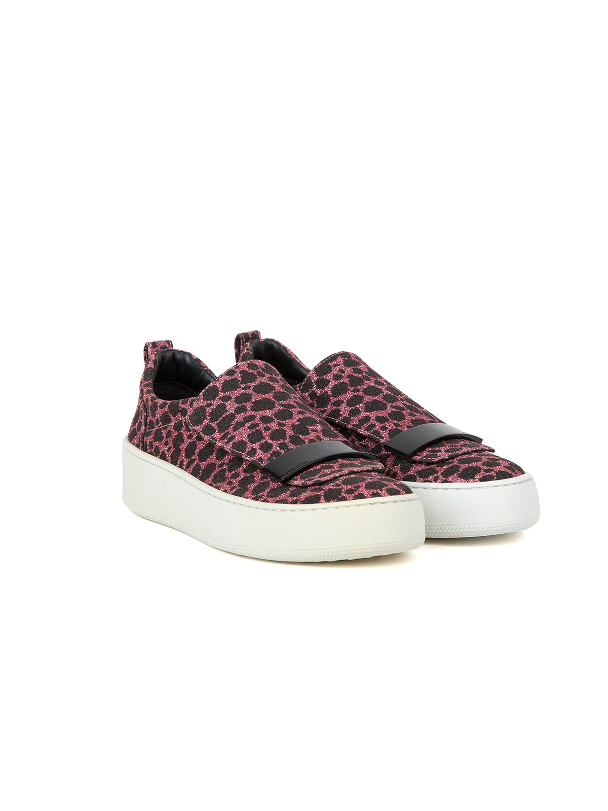 Sneakers à imprimé animal - Blush & Nero