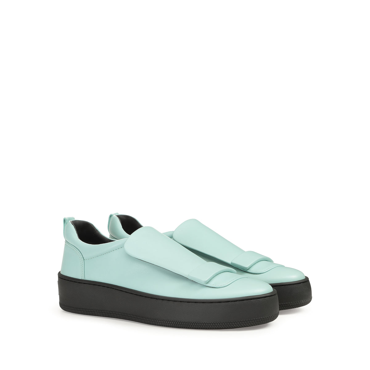 SR1 SNEAKERS ADDICT POMPON + ACC. SANGLE EN CUIR