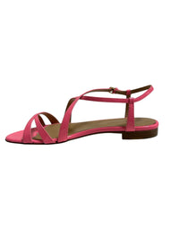 225€   Sandales plates à brides en cuir - Pink Bubble