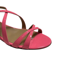 225€   Sandales plates à brides en cuir - Pink Bubble