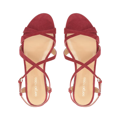 Gruppo A flat sandals - Deep Red