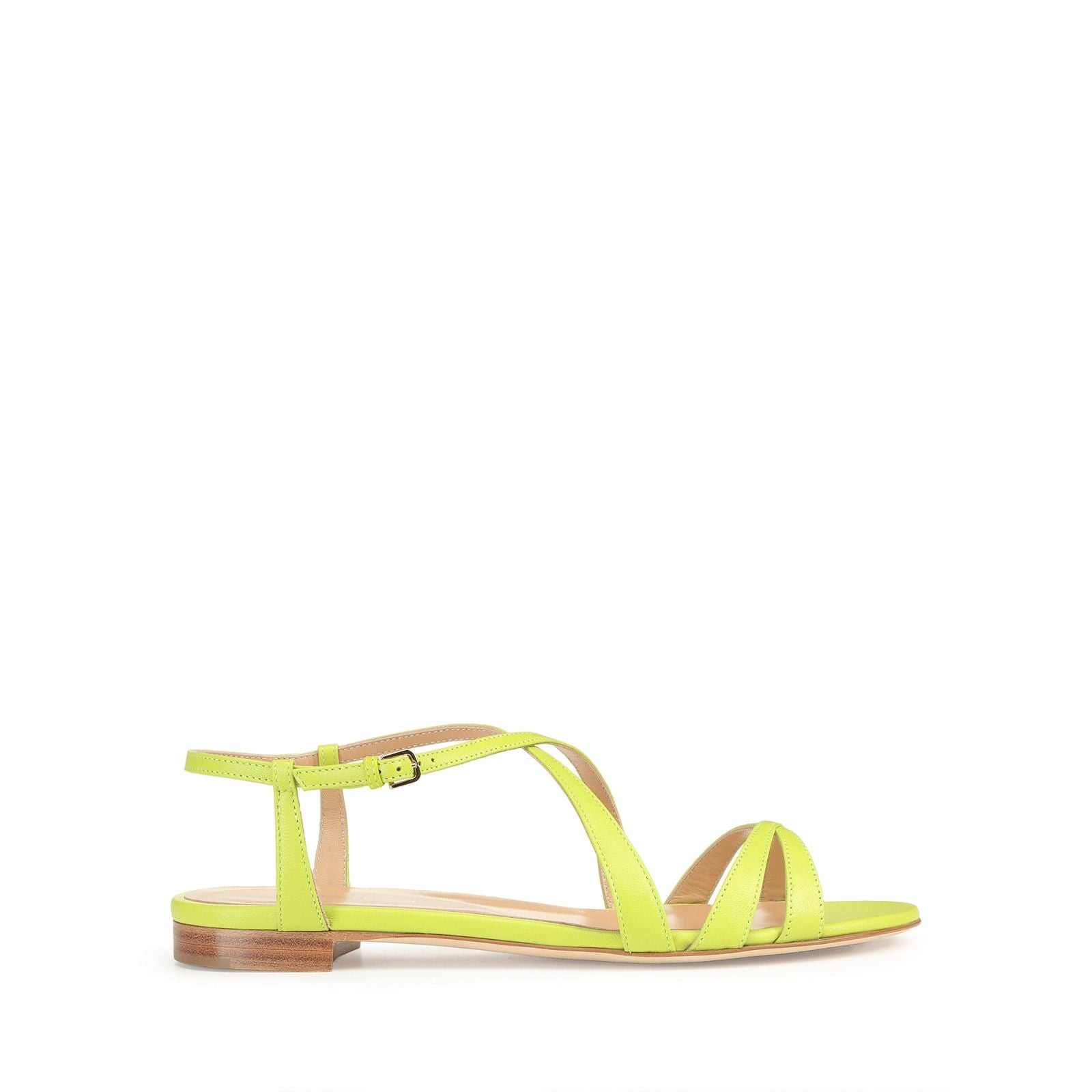 Sandales plates Gruppo en cuir - Neon
