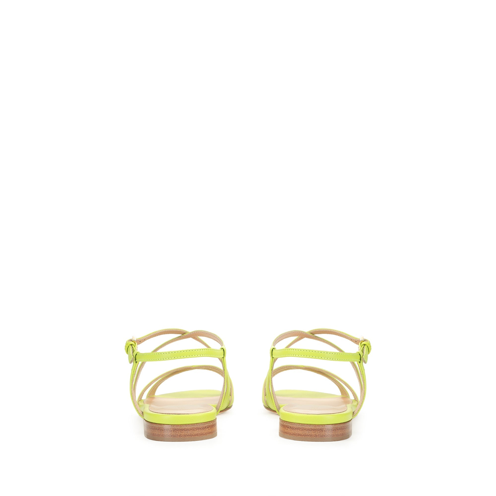 Sandales plates Gruppo en cuir - Neon