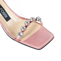 SR1 SANDALES EN CRÊPE EN SATIN + PIETE
