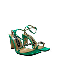 Sandales à talons 95 avec bride en soie - Kentia