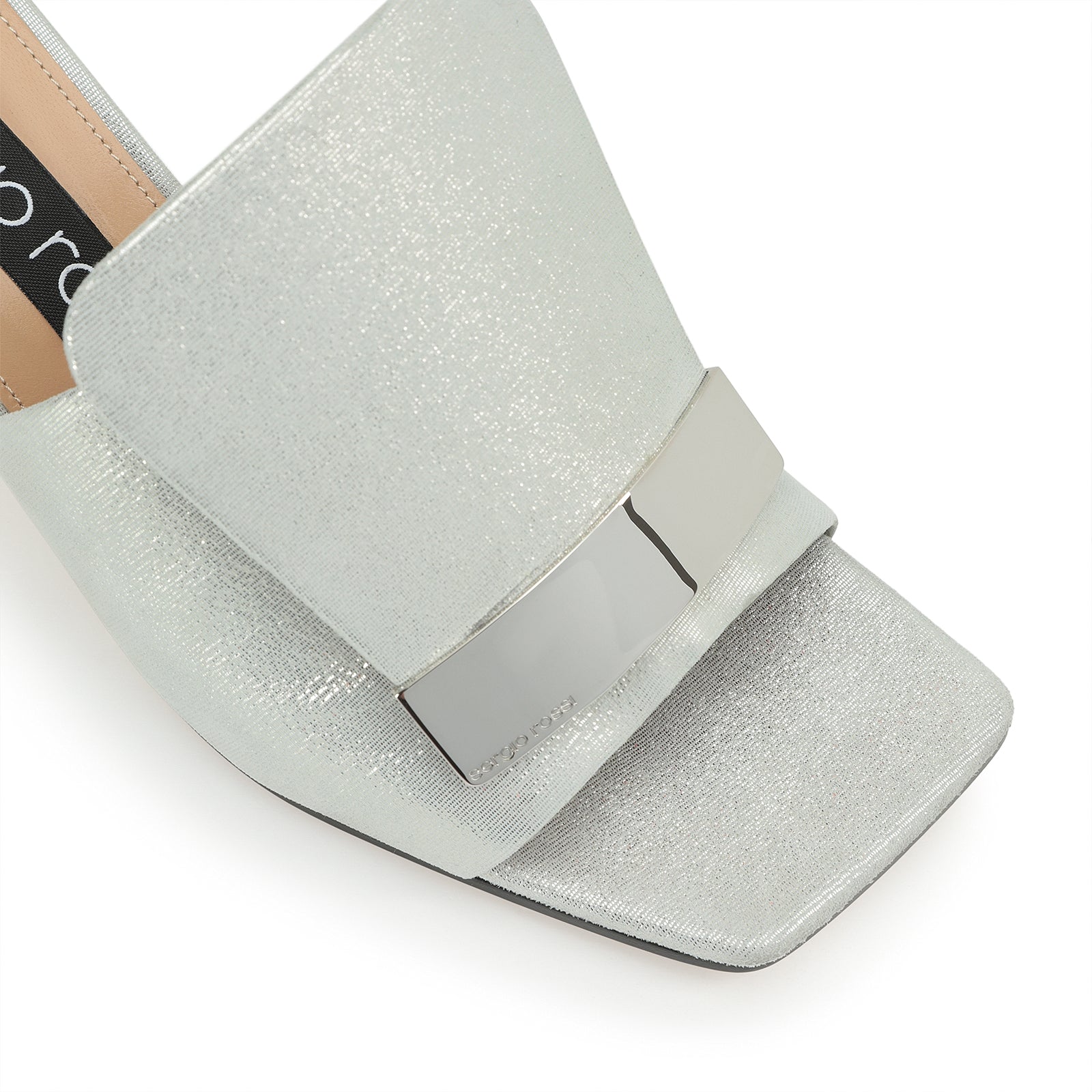 Sr1 60 heeled mules - Silver