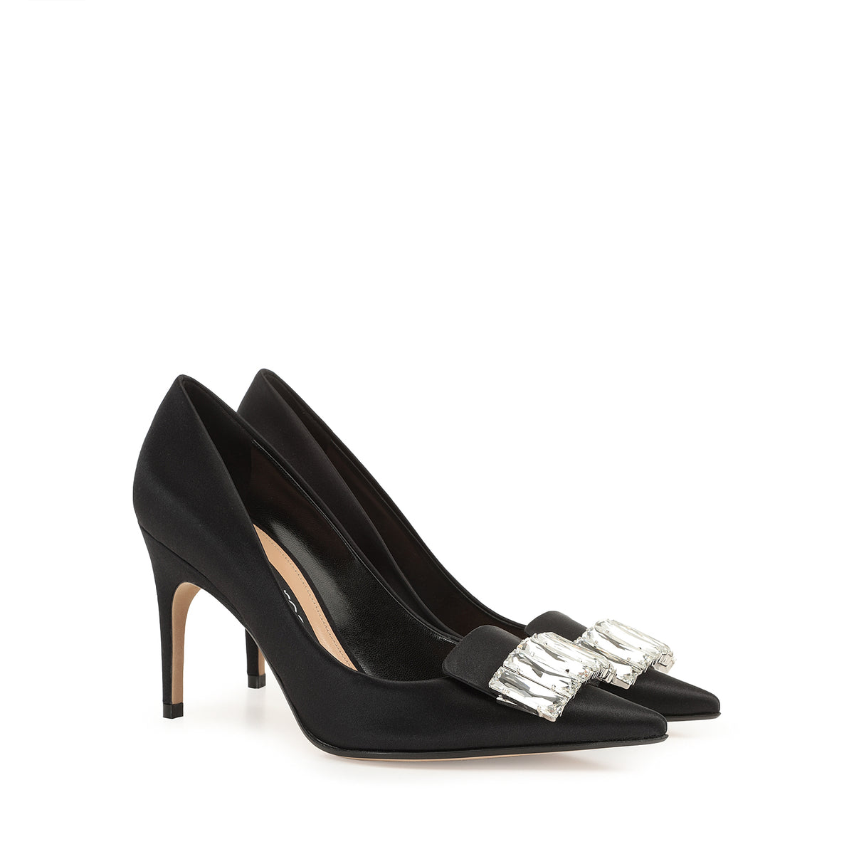 CHAUSSURES EN CRÊPE EN SATIN + PIERRE SR1