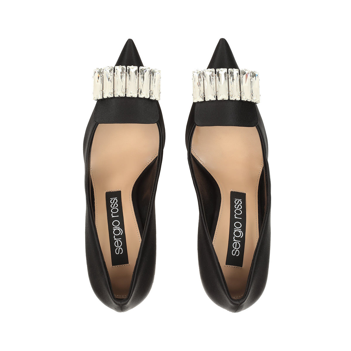 CHAUSSURES EN CRÊPE EN SATIN + PIERRE SR1