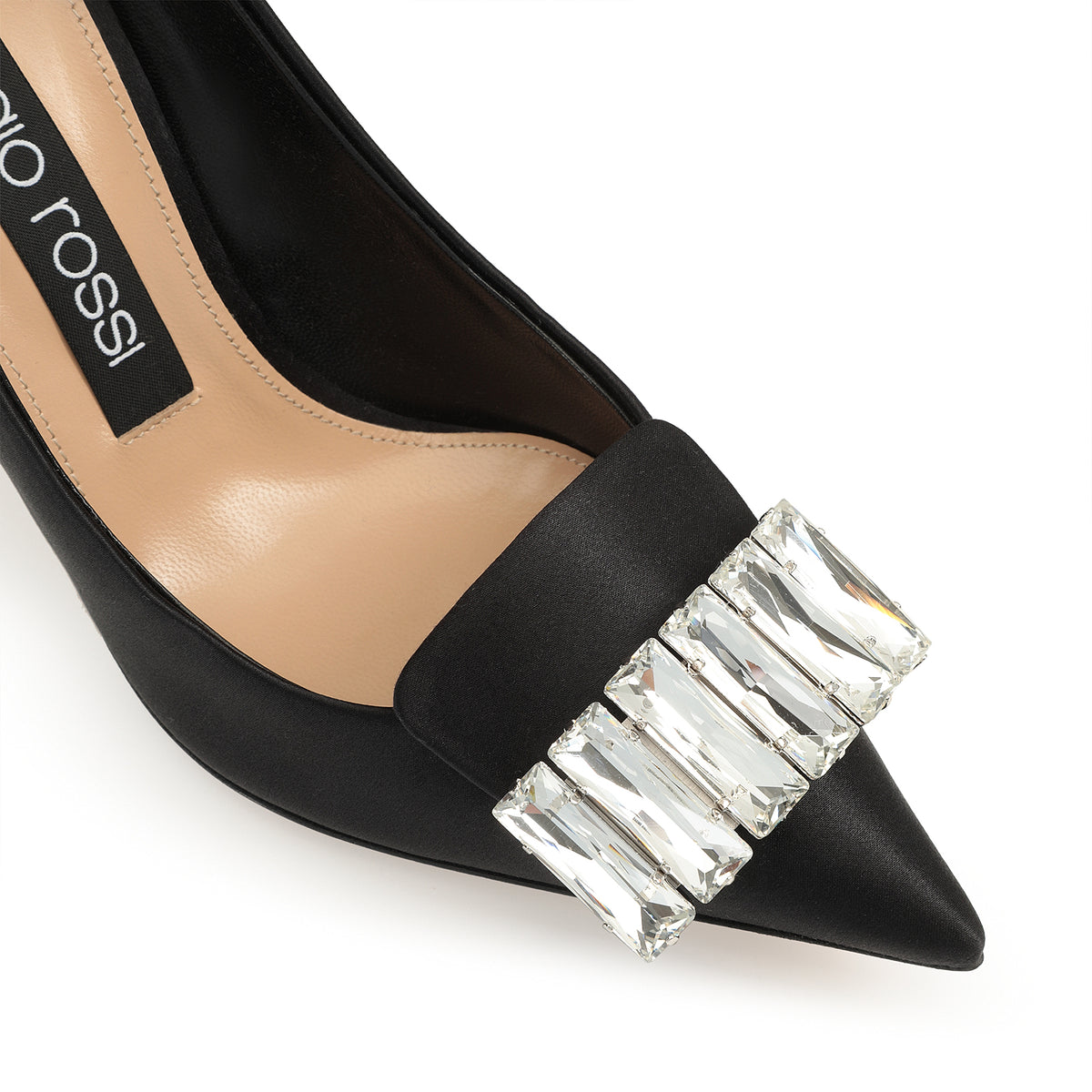 CHAUSSURES EN CRÊPE EN SATIN + PIERRE SR1