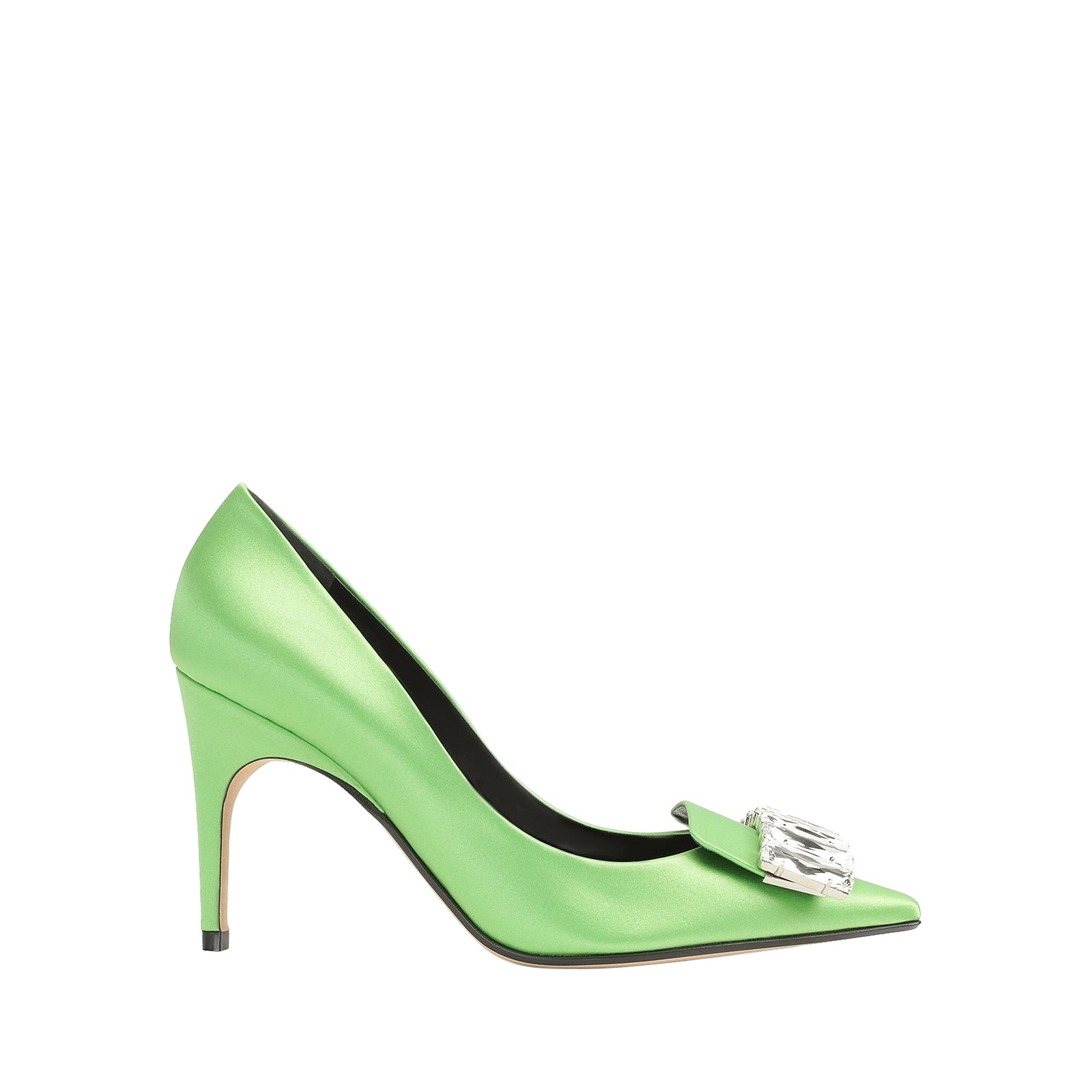 225€   Escarpins Sr1 90 en soie - Apple & Palladio & Crystal