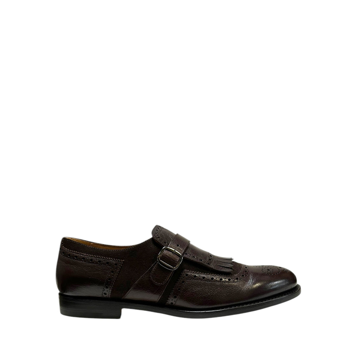 Monk leather lace-up Derbies - Moro