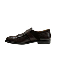 Monk leather lace-up Derbies - Moro