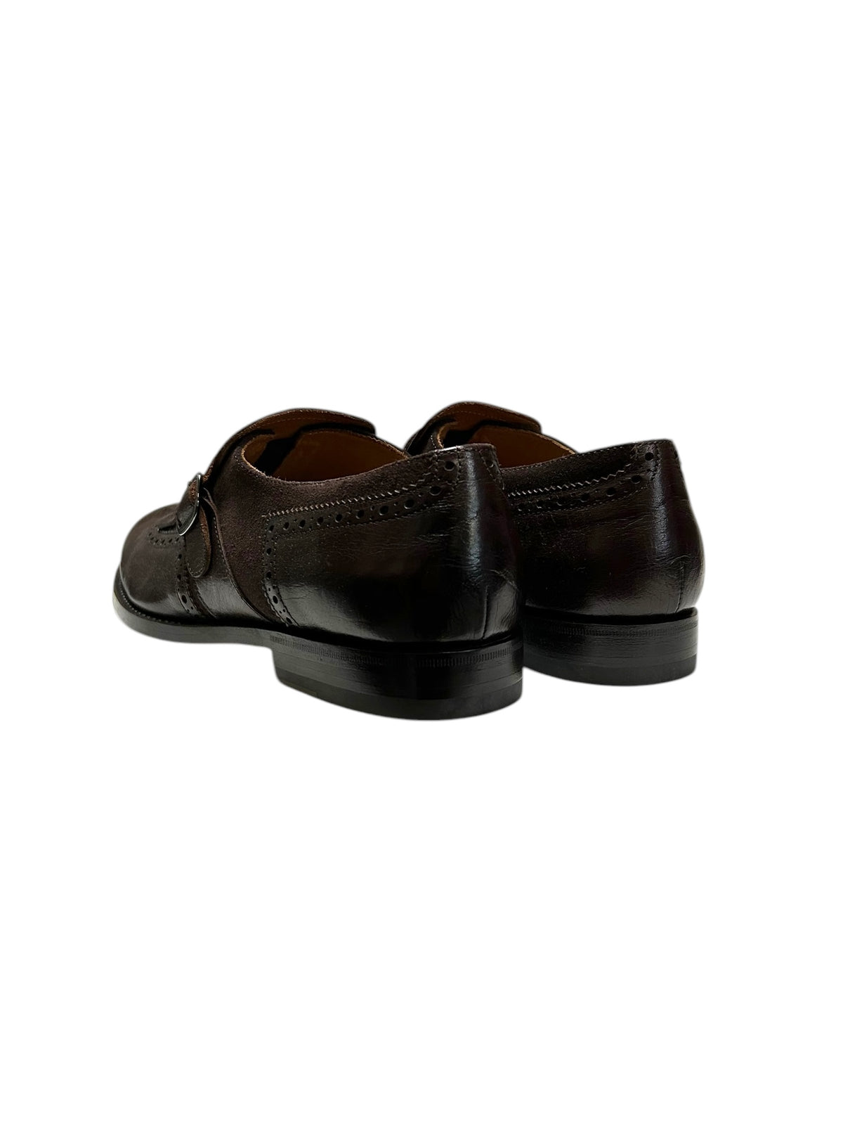 Monk leather lace-up Derbies - Moro