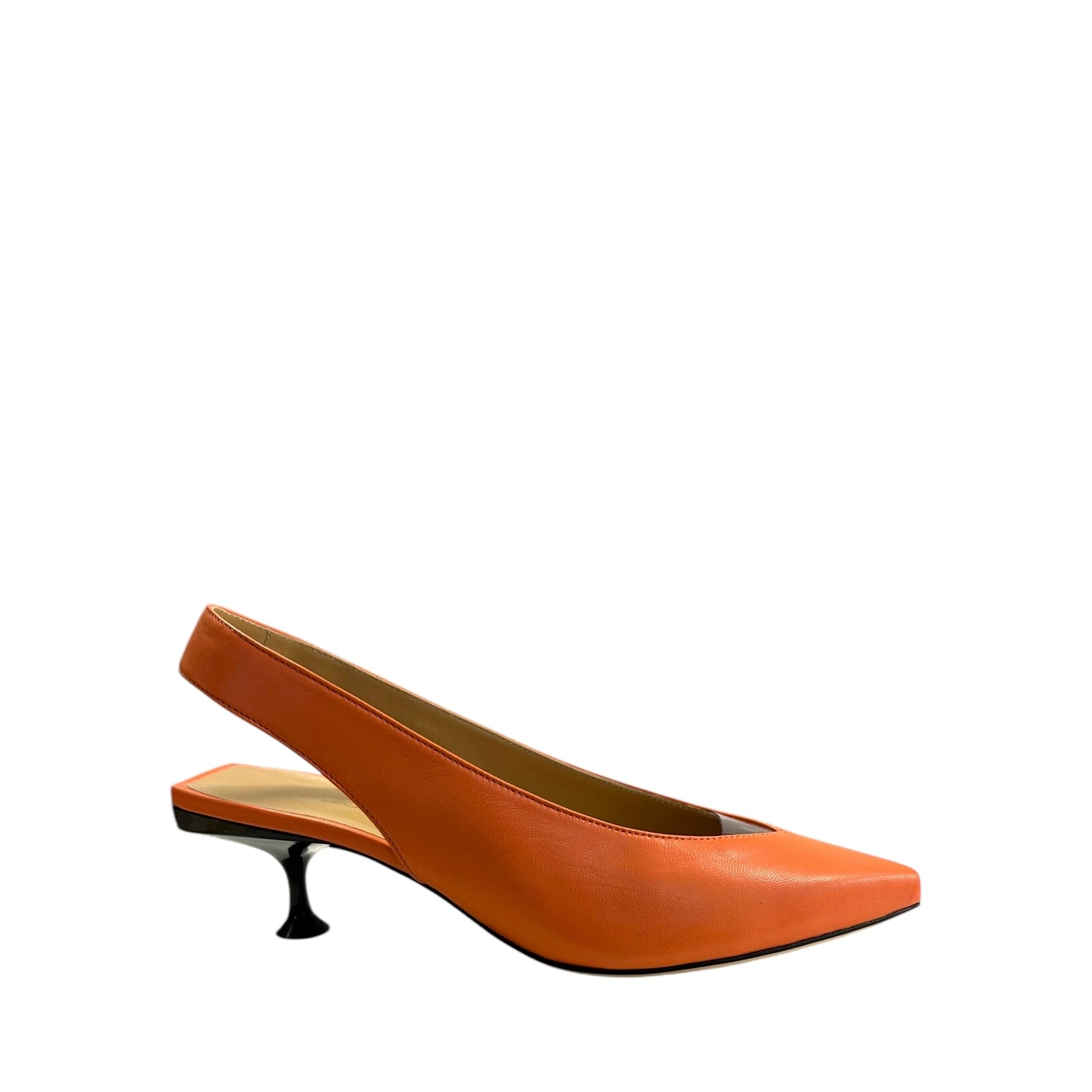 Slingbacks à talons courbés 50 en cuir - Ibis
