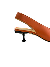 Slingbacks à talons courbés 50 en cuir - Ibis