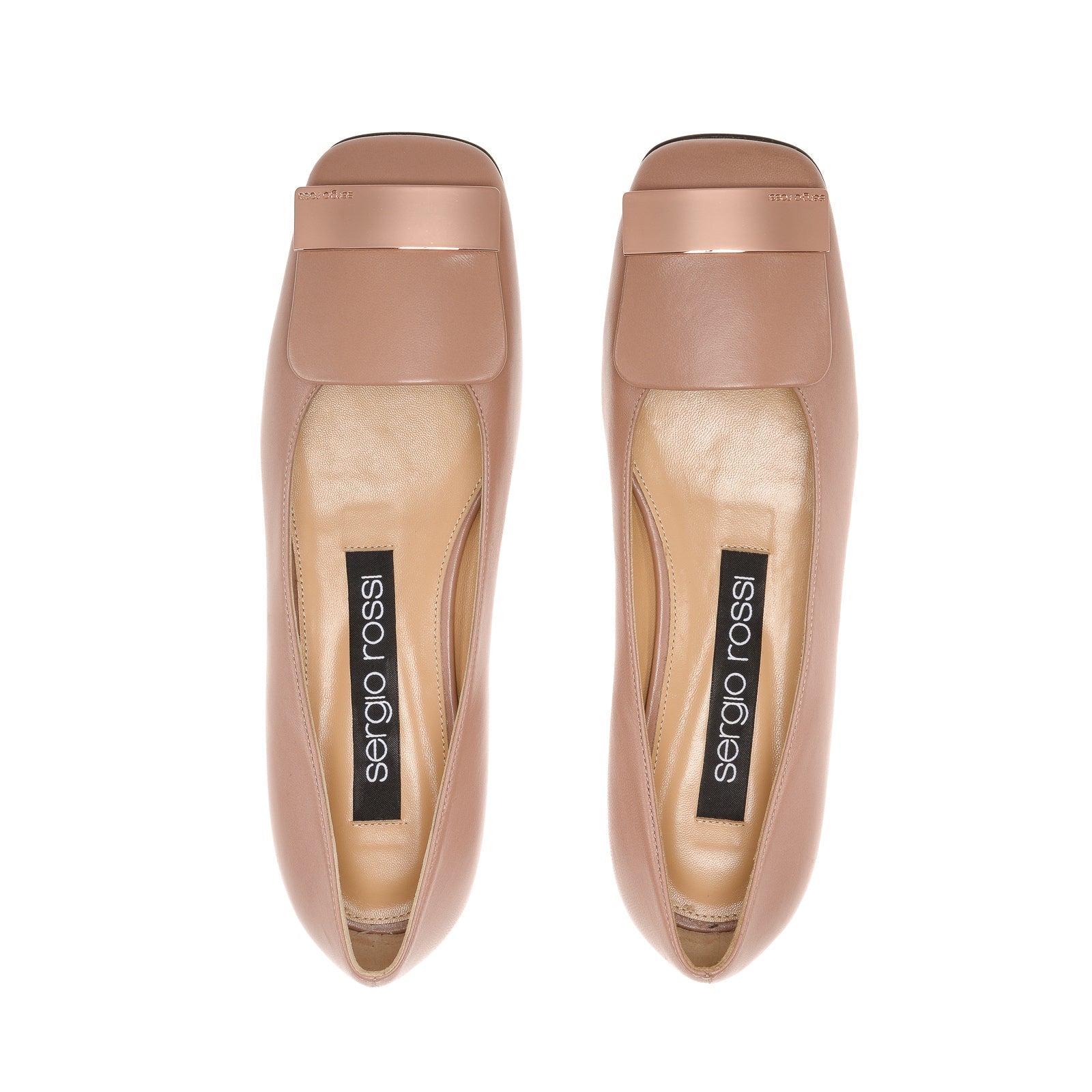 Ballerines Sr1 à languette en cuir - Bright Skin