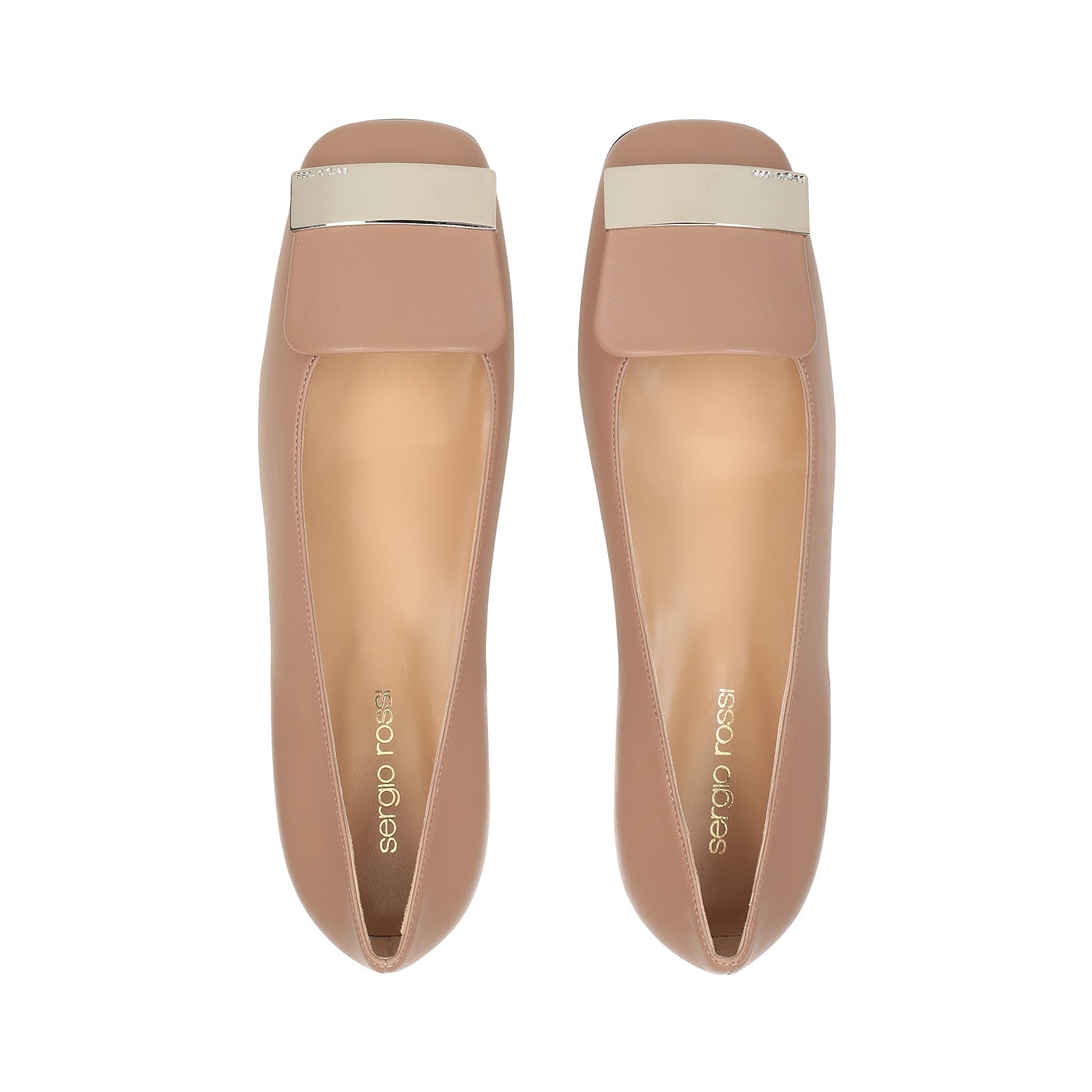 Ballerines Sr1 à languette en cuir - Bright Skin