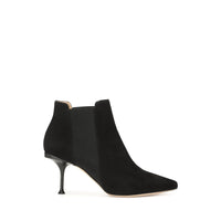 Bottines à talons Sr Milano 75 en daim - Nero