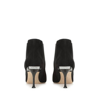 Bottines à talons Sr Milano 75 en daim - Nero