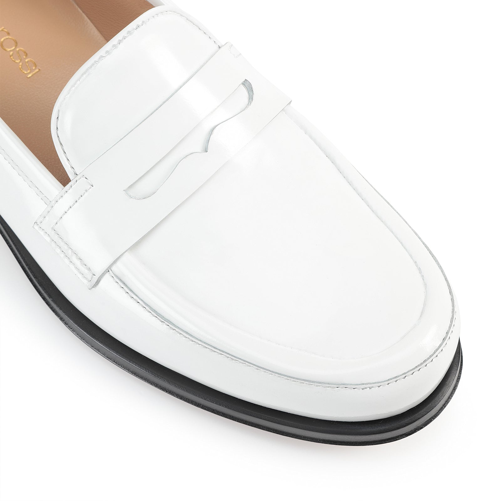 Mocassins Sr College en cuir - Bianco