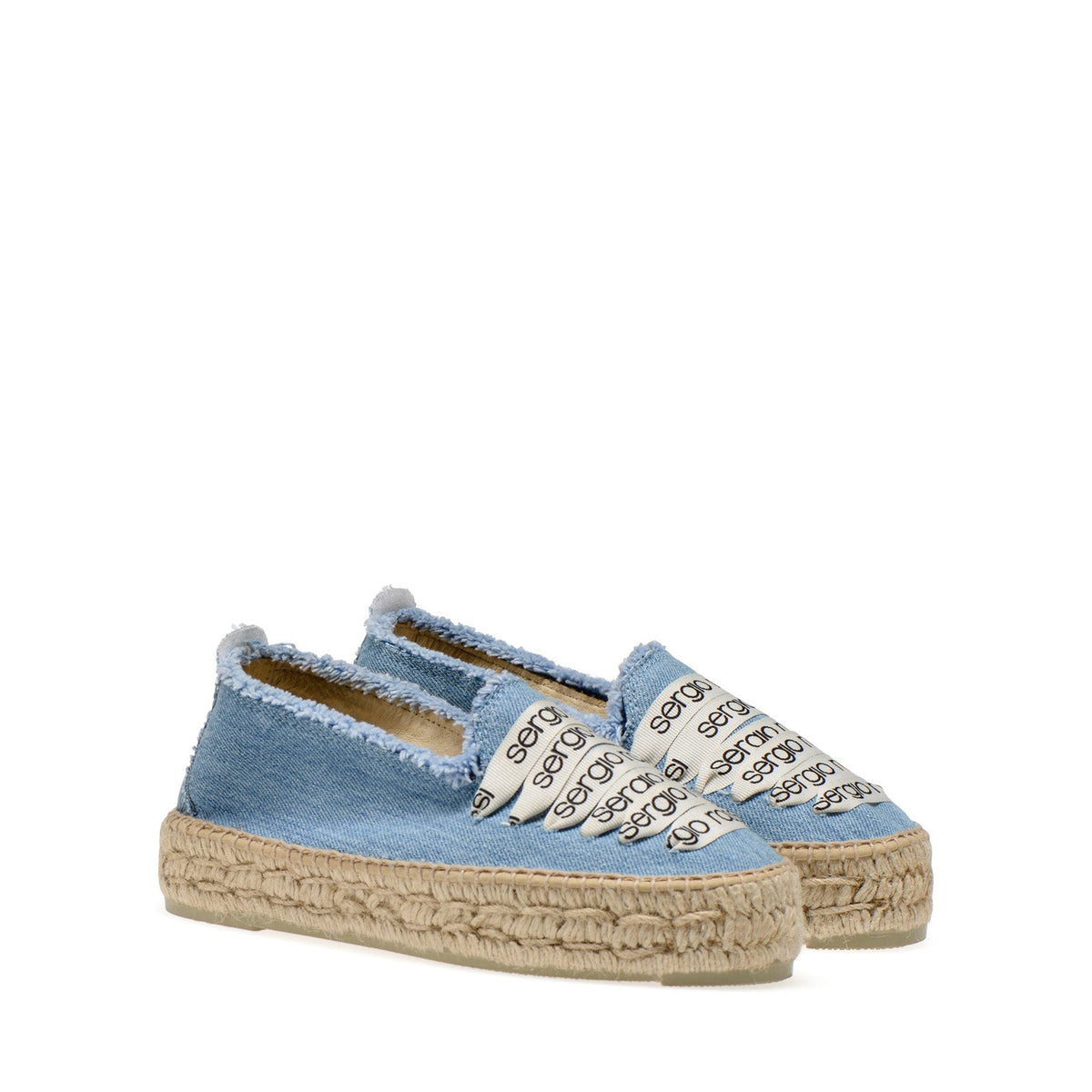 Espadrilles Sergio Rossi x Manebi en denim - Blue