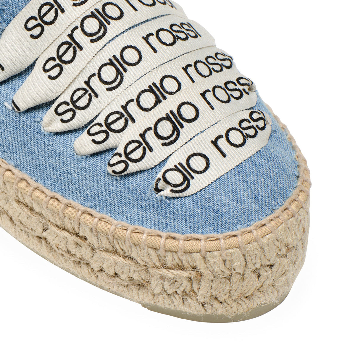 Espadrilles Sergio Rossi x Manebi en denim - Blue