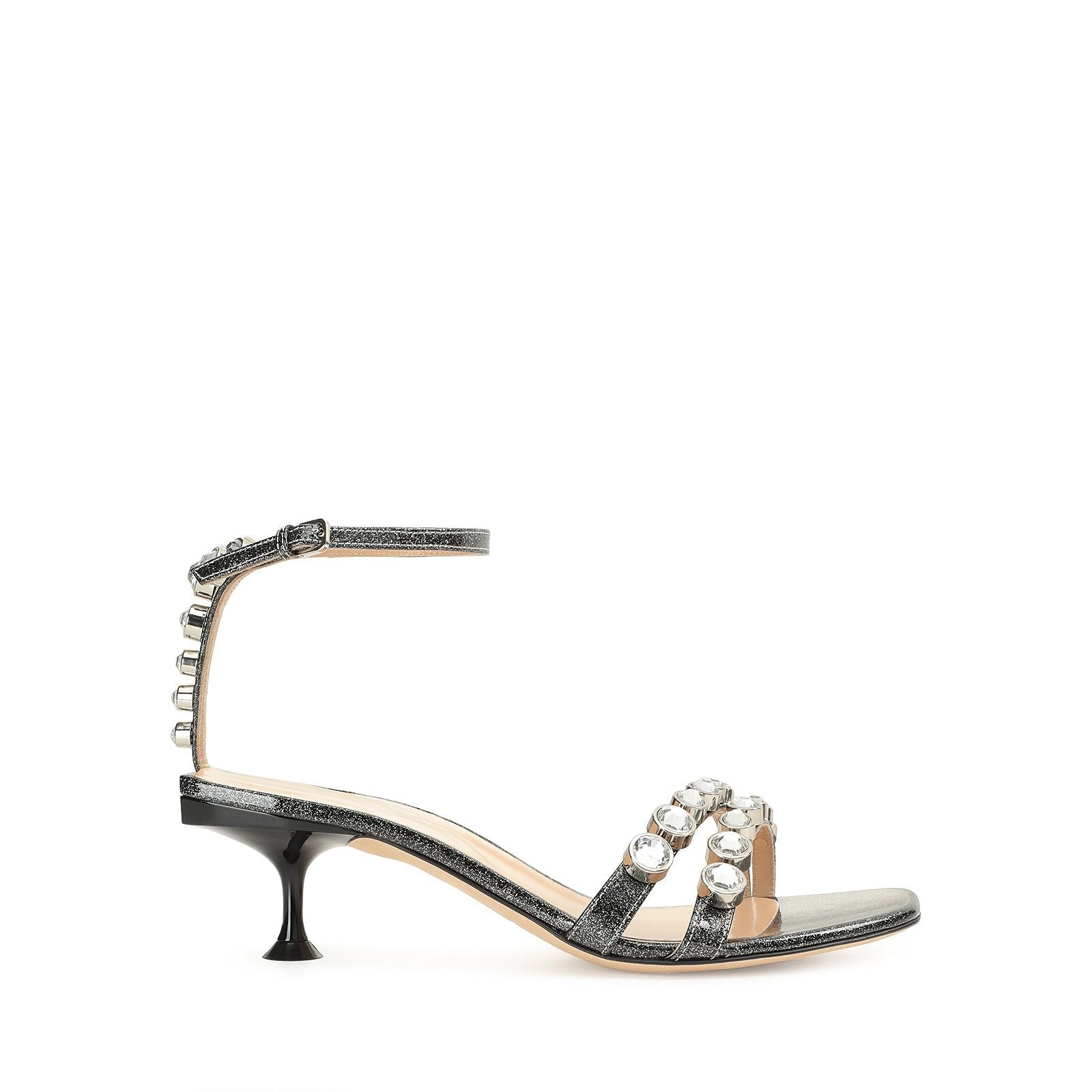 Sandales à brides Sr Milano 50 en cuir - Argento