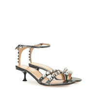 Sandales à brides Sr Milano 50 en cuir - Argento