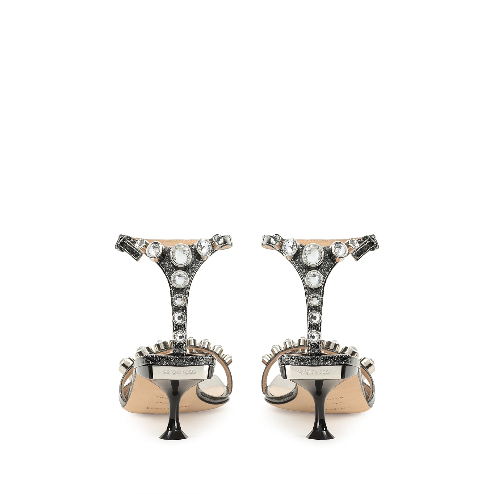 Sandales à brides Sr Milano 50 en cuir - Argento