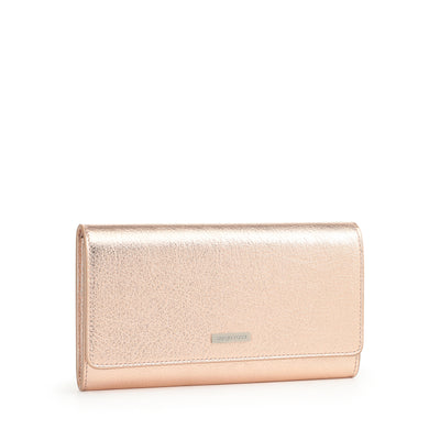 Gruppo A wallet with flap - Platino