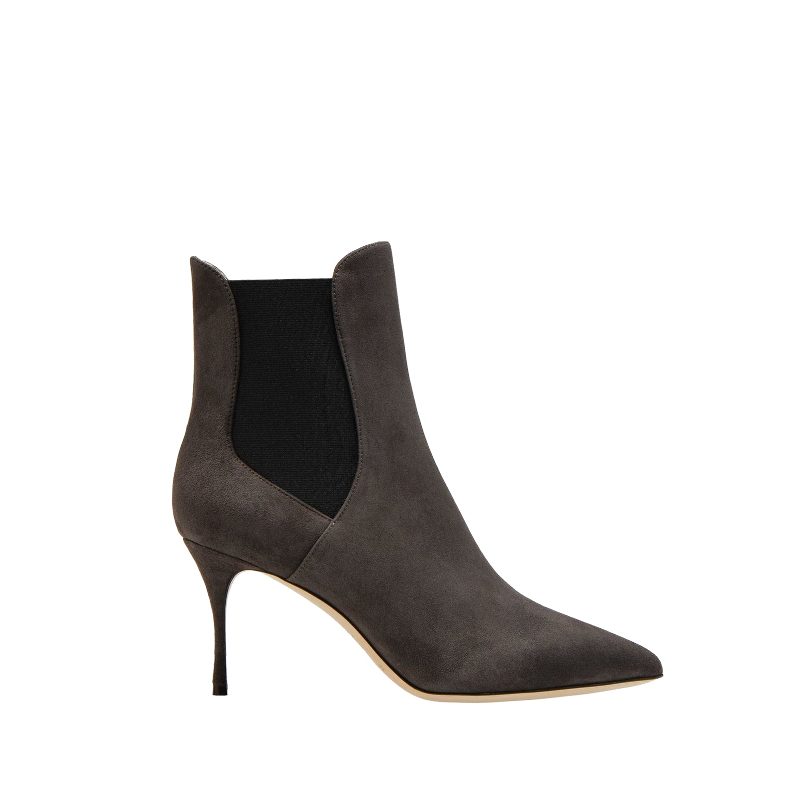 Bottines Godiva 75 en cuir - Gris Fonce'