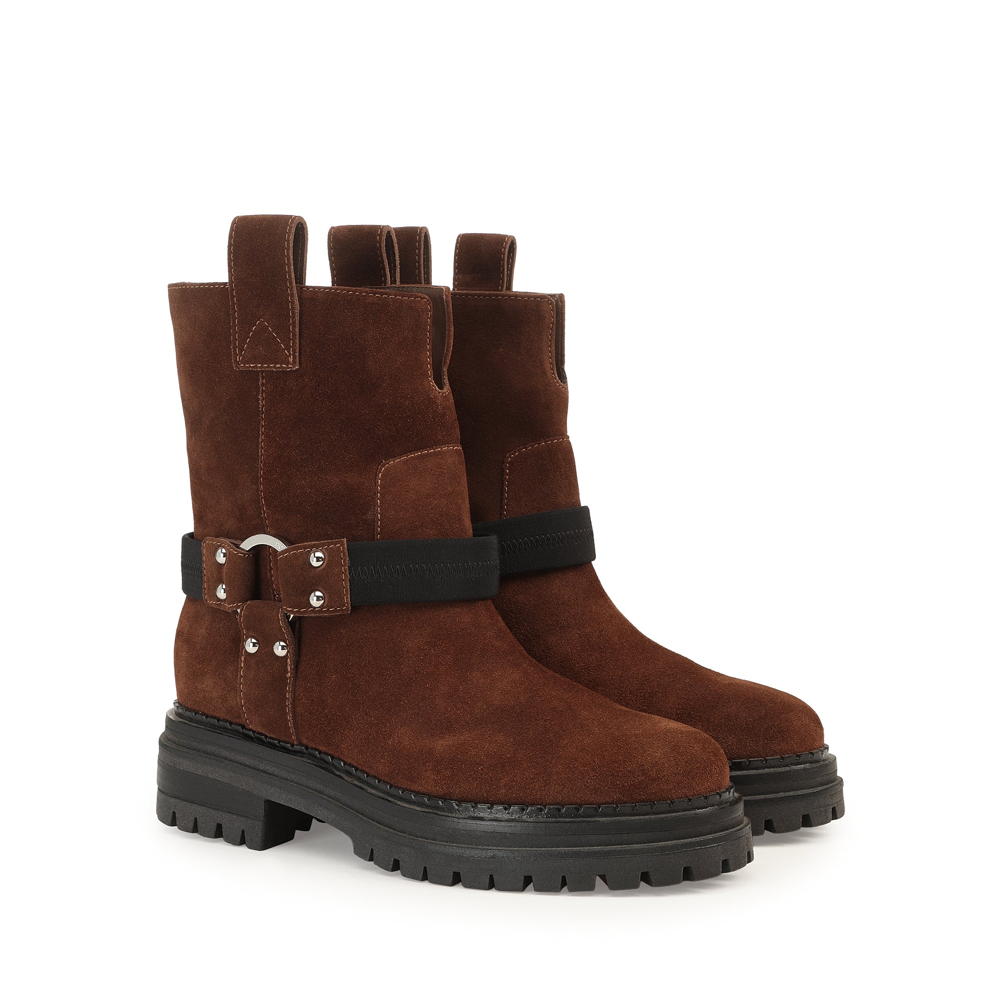 Bottines Motor en daim - Cocoa