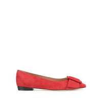 195€   Ballerines Sr Milano Mia en daim - Rosso Flamenco