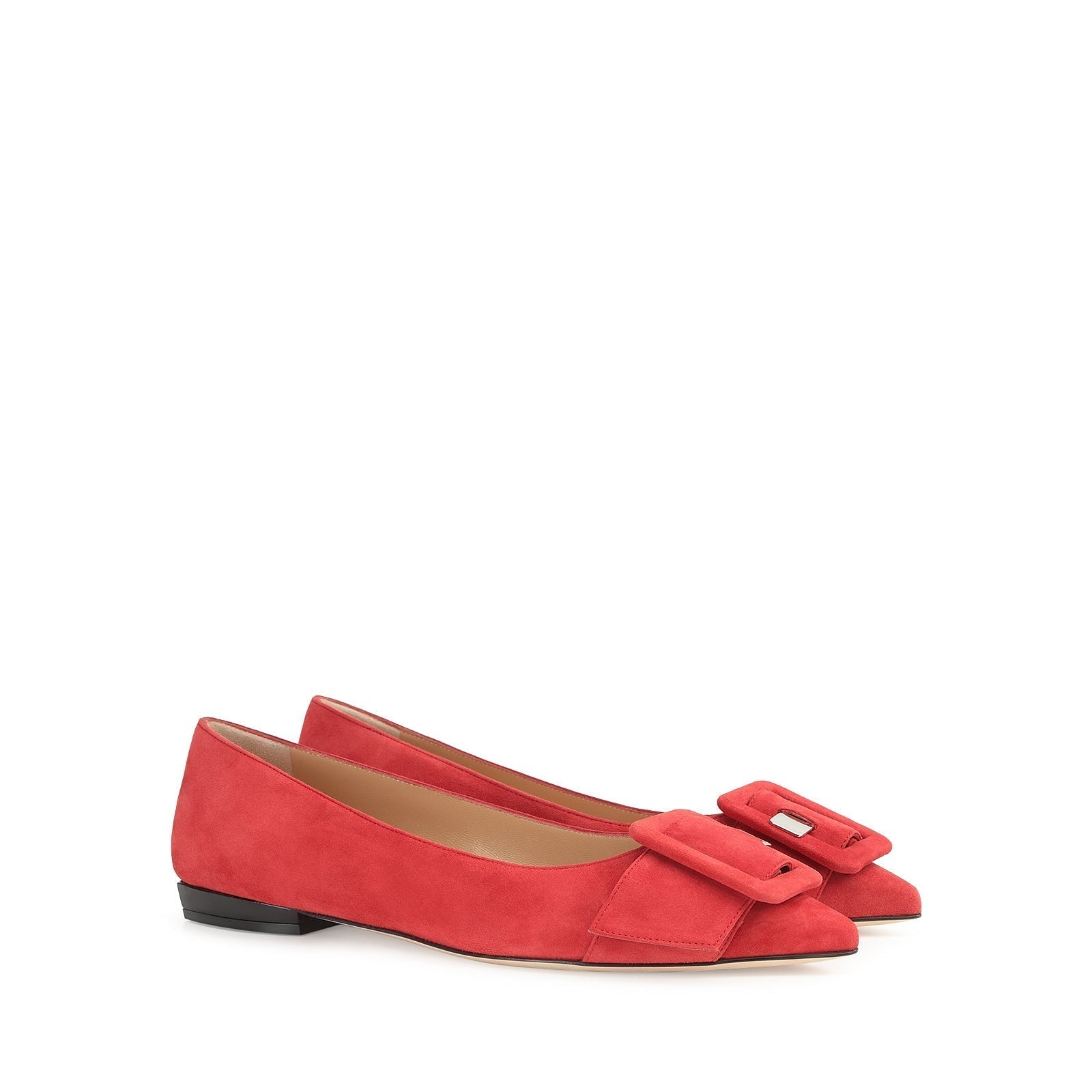 195€   Ballerines Sr Milano Mia en daim - Rosso Flamenco