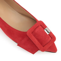 195€   Ballerines Sr Milano Mia en daim - Rosso Flamenco