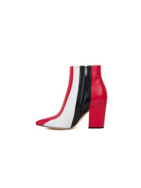 300€   Bottines à talons 90 zippées en cuir - Carminio